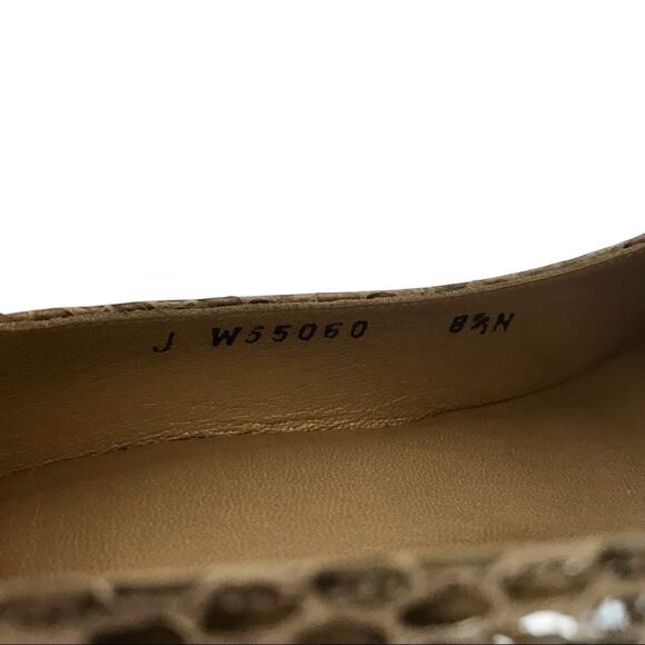 Stuart Weitzman Women's 8.5 N Leather Snakeskin Ultra High Heel Pumps Shoes - Picture 5 of 8